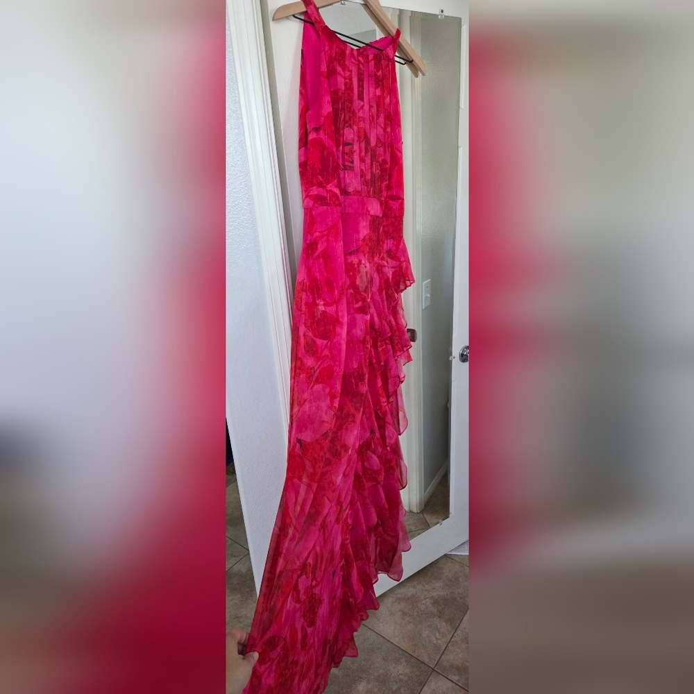 Betsy & Adam Fuchsia Asymmetrical Dress - Picture 5 of 9